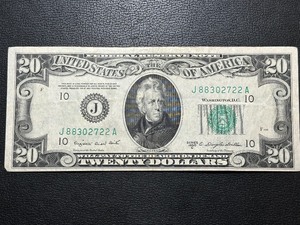 1950 C Green Seal $20 Dollar Federal Reserve Note