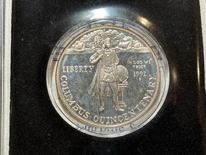 1992-P Columbus Silver Dollar Proof