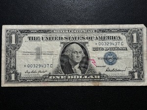 1957 Blue Seal $1 Dollar Silver Certificate Star Note