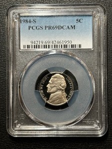 1984-S Jefferson Nickel Proof PCGS PR69 Deep Cameo