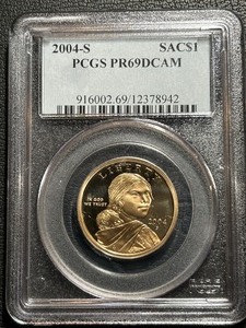 2004-S Sacagawea Dollar Proof PCGS PR69 Deep Cameo
