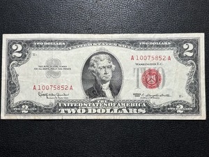 1963 Red Seal $2 Dollar United States Note