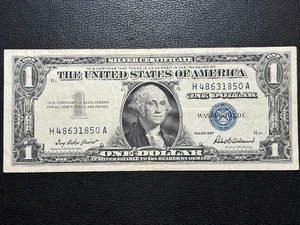 1957 Blue Seal $1 Dollar Silver Certificate