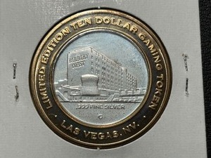 .999 Fine Silver 10 Dollar Gaming Token Barbary Coast Lake Mead