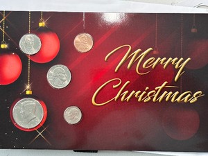 lot 18 image: 2022 U.S. Coin Set Christmas Card Uncirculated