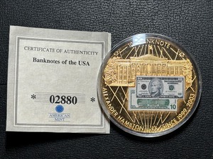 lot 74 image: Banknotes of the USA Gold Layered Coin