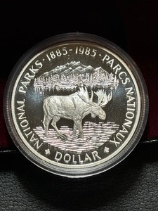lot 78 image: 1985 Canada Silver Dollar National Parks