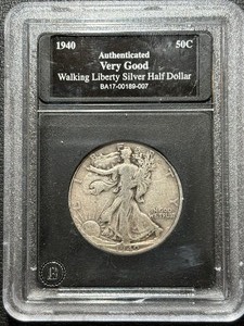 lot 129 image: 1940 Walking Liberty Half Dollar
