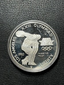 lot 105 image: 1983-S Olympic Silver Dollar Proof