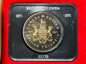 lot 113 image: 1971 Canada Silver Dollar British Comumbia