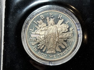 lot 97 image: 1989-S Congress Silver Dollar Proof