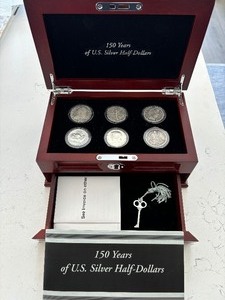 lot 138 image: 150 Years of U.S. Silver Half Dollars