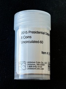 lot 139 image: 2015 Presidential Dollar P&D Mint Set Uncirculated 60