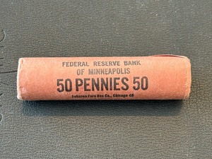lot 140 image: Lincoln Cent Roll