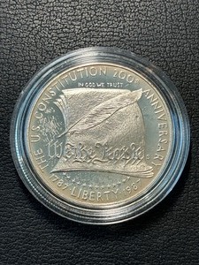 lot 161 image: 1987-S Constitution Silver Dollar Proof