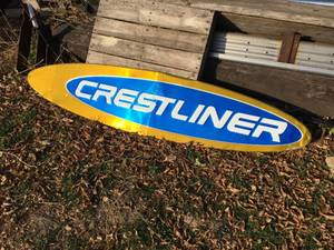 lot 125 image: Crestliner Aluminum Sign 71 12 x 15 12