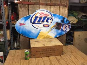 lot 127 image: Miller Lite Aluminum Sign 40 12