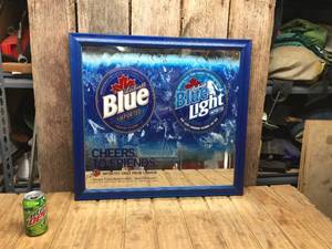 lot 154 image: Labatt Mirrored Beer Sign 25 12 x 23 12 - Nice