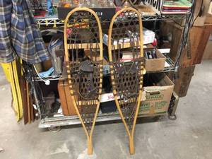 lot 181 image: Vintage Northwoods Brand for Safesport Snowshoes