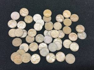 lot 201 image: 1930s Wheat Pennies