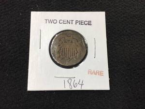 lot 203 image: 1864 Two Cent Piece