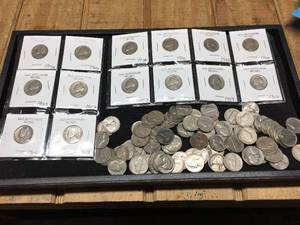 lot 217 image: Group Jefferson Nickels 1930s-60s