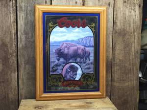lot 242 image: Vintage Coors Nature Series Buffalo Foil Sign