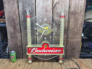 lot 271 image: Vintage Budweiser Light-Up Clock - Works