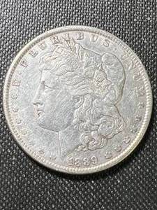 1889 US MORGAN SILVER DOLLAR