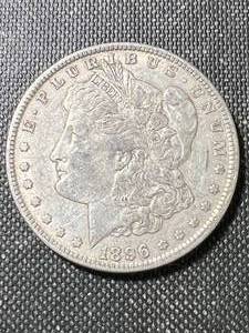 1896 US MORGAN SILVER DOLLAR