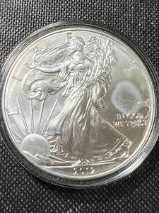 2012 AMERICAN SILVER EAGLE 1 TROY OZ .999 FINE SILVER IN AIRTITE