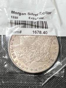 1888 US MORGAN SILVER DOLLAR XF