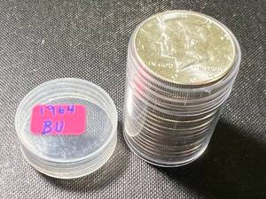 FULL ROLL OF 1964 BU KENNEDY HALF DOLLARS