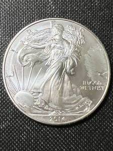2014 AMERICAN SILVER EAGLE 1 TROY OZ .999 FINE SILVER