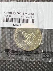 1976-S US KENNEDY SILVER CLAD HALF DOLLAR