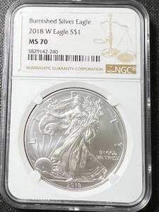 2018 AMERICAN SILVER EAGLE NGC MS70