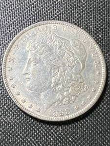 1898 US MORGAN SILVER DOLLAR