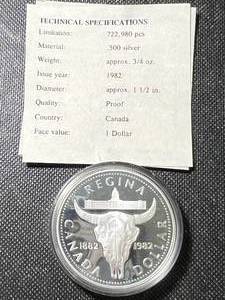 1982 PROOF CANADIAN SILVER DOLLAR