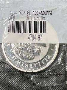 2000 AUSTRALIAN KOOKABURRA 1 TROY OZ .999 FINE SILVER BU