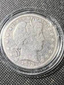 1913-D US BARBER HALF DOLLAR IN AIRTITE