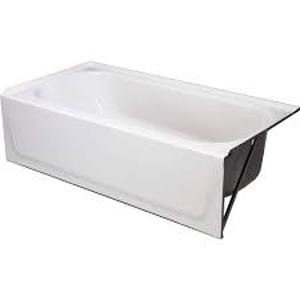 lot 1 image: Bootz Industries Aloha 60 in. x 30 in. Soaking Bathtub with Right Drain in White Customer Returns See Pictures