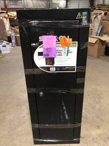 lot 34 image: STACK-ON 14-Gun 10 cu. ft. Key Lock Security Cabinet Damaged No Keys   Customer Returns See Pictures