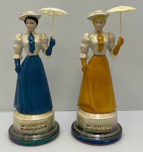 lot 27 image: 1983 Jim Beam Gibson Girl Decanters (Empty)