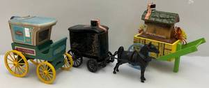 lot 42 image: Misc. Jim Beam Wagon Decanters (Empty)