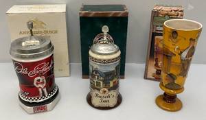 lot 43 image: Misc. Anheuser-Busch Collector Steins (NIB)