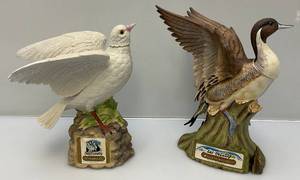 lot 45 image: Vintage Sky Country Dove & Pintail Duck Decanters (Empty)