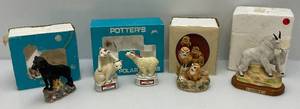 lot 51 image: Vintage Sky Country Miniature Animal Decaters Some In Original Boxes (Empty)