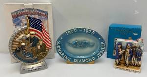 lot 58 image: Misc. Collectible Navy Themed Decanters (Empty)