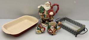 lot 63 image: Fritz & Floyd Christmas Themed Items & More