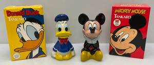 lot 76 image: Mickey Mouse & Donald Duck Tankards (NIB)